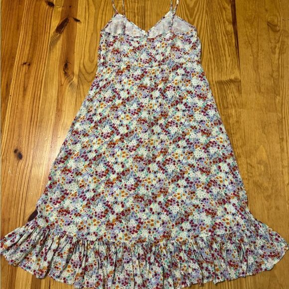 Rails Frida Fleur Floral Meadow Midi Dress Boho Peasant Romantic Bohemian MED - Picture 13 of 13